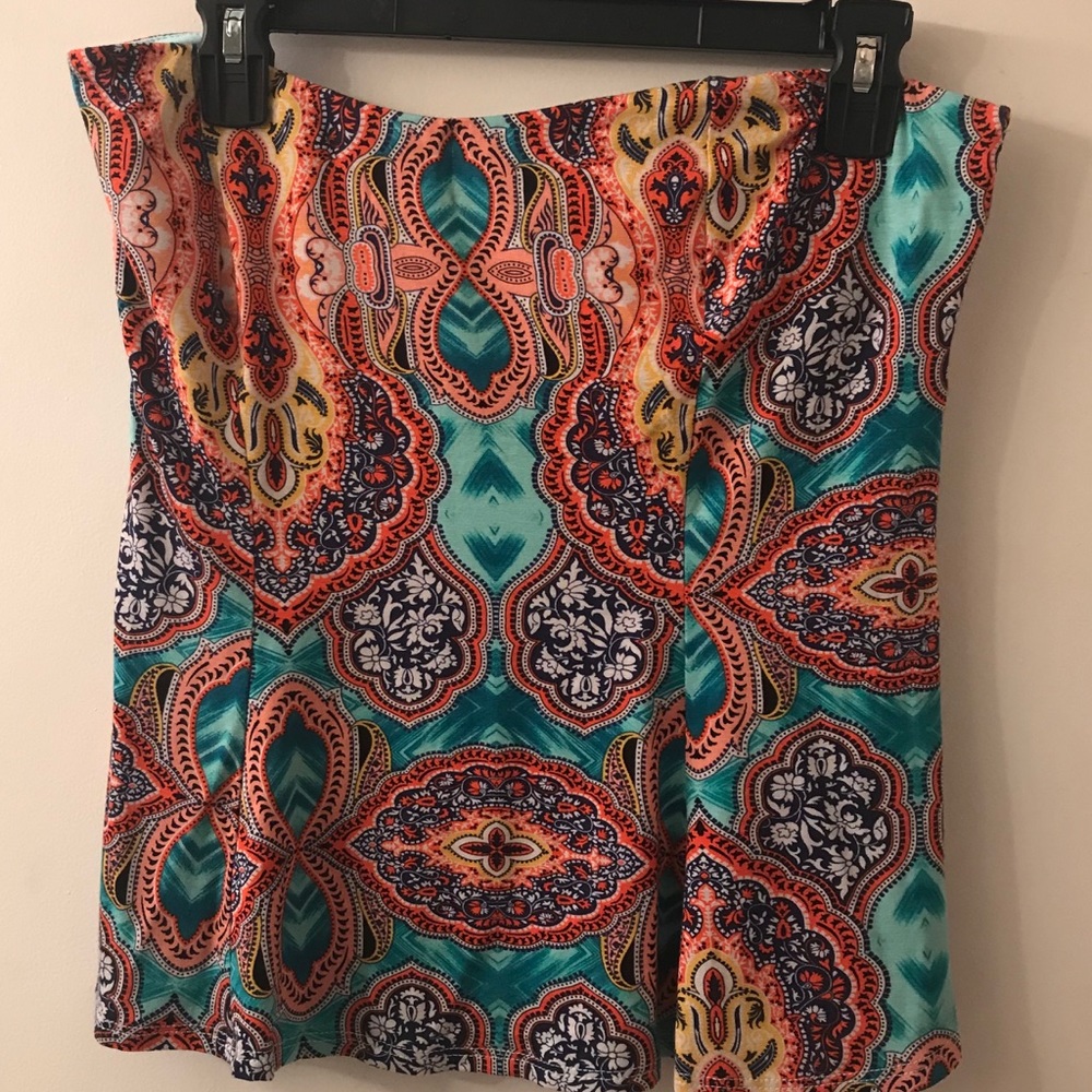 Strapless top